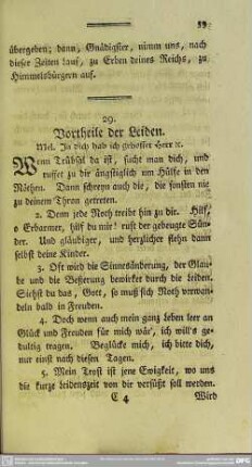 29. Vortheile der Leiden