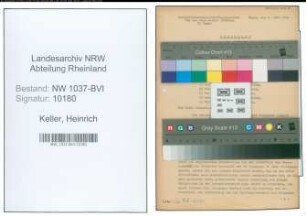 Entnazifizierung Heinrich Keller , geb. 05.08.1906 (Jurist)