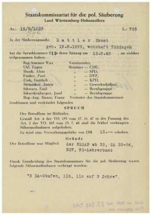Dattler, Ernst