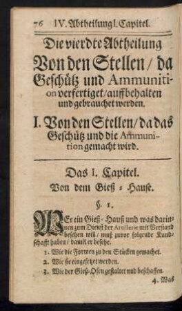 Vierdte Abtheilung [...]