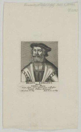 Bildnis des Helius Eobanus Hessus