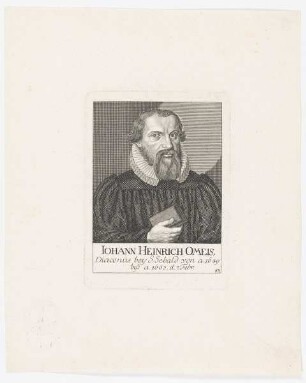 Bildnis des Iohann Heinrich Omeis