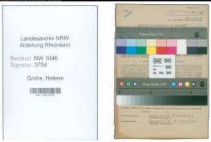 Entnazifizierung Helene Grohs , geb. 12.12.1901 (Putzmacherin)