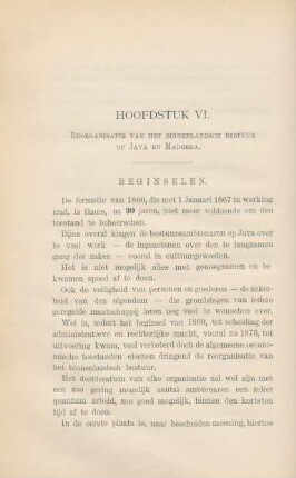 Hoofdstuk VI. Reorganisatie van het binnenlandsch bestuur op Java en Madoera