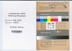 Entnazifizierung Aenne Cremer, geb. 24.07.1909 (Dolmetscherin)