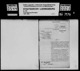 Voranschläge der Hospitalverwaltung Gmünd