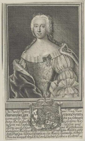 Bildnis der Bernhardi Christina Sophia zu Schwartzburg