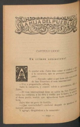 Capítulo LXXXI - Un crimen sensacional