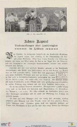 Achtes Kapitel: Vorbemerkungen über Handfertigkeit im Zeichnen