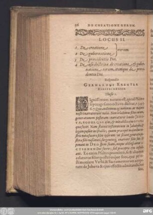 Locus II. ... Respondit Gerhardus Kreuter Hirsfeldensis.