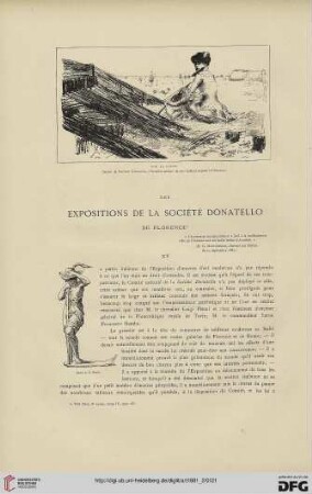 7: Les expositions de la Société Donatello de Florence