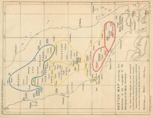 Sketch map showing the distribution of the languages of the Aborigines of the Malay Peninsula
