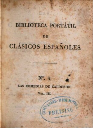 Las comedias, 3. El magico prodigioso