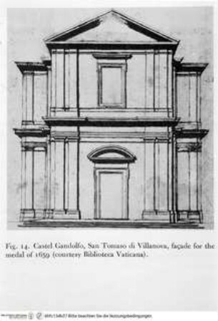 San Tommaso di Villanova in Castel Gandolfo, Fassade