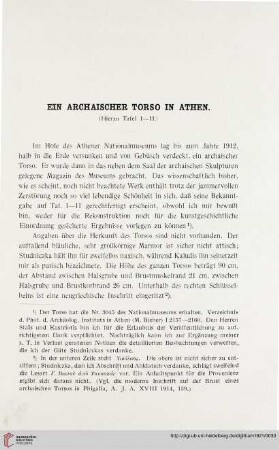 46: Ein archaischer Torso in Athen