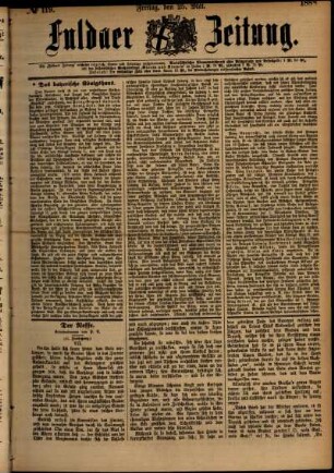 Ausgabe vom Freitag, den 25. Mai 1888.