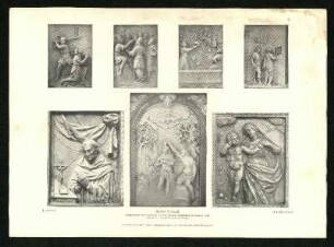 Kloster Schöntal. Alabaster-Reliefs vom Johannis-Altar und Berhards-Altar. Ansichten.