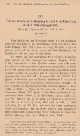 192-217 Über die die allmähliche Einführung der jetzt beim Rosenkranz üblichen Betrachtungspunkte