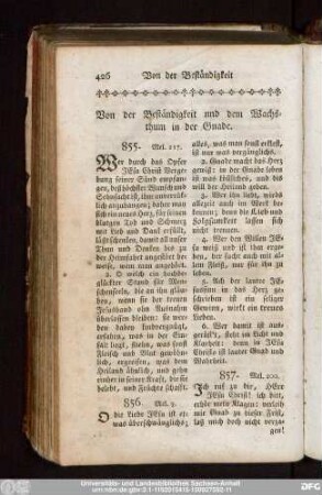 Von der Beständigkeit und dem Wachsthum in der Gnade.