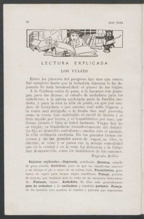 Lectura explicada - Los viajes
