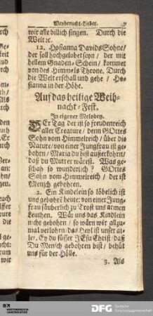 Weihnacht-Lieder.