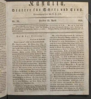 Ausgabe vom 18. April 1832.