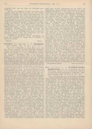 183-184 [Rezension] Bornemann, W., Schulandachten