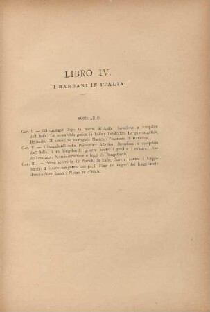 Libro IV. I barbari in Italia
