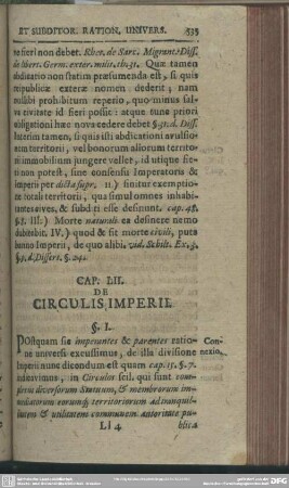 Cap. LII. De Circulis Imperii