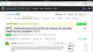 Generating seccomp profiles for containers using podman and eBPF
