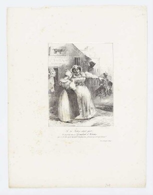 Gardejäger verlassen die Frauen, Blatt 16 der Folge "Lithographisches Album"