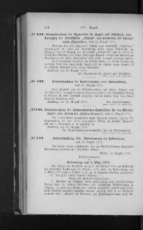 No. 132 Bekanntmachung der Handelskammer, betr. Kursnotirung