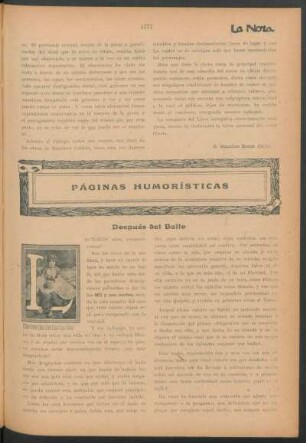 Páginas humorísticas : Después del baile