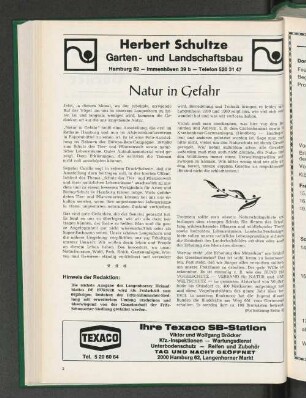 Natur in Gefahr