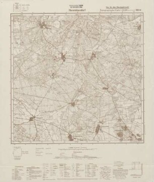 3844 Hennickendorf, Topographische Karte 1:25000 (4cm - Karte)