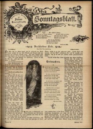 Ausgabe vom Sonntag, den 23. Dezember 1900.