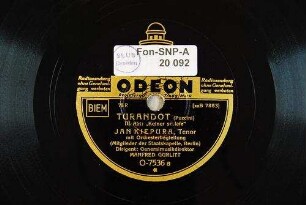 Turandot : III. Akt: "Keiner schlafe" / (Puccini)