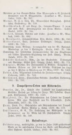 10. Rosenkreuzer.