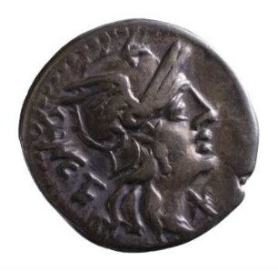 Münze, Denar, 130 v.Chr.