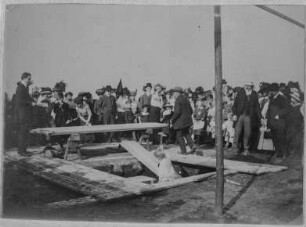 Dresden-Hellerau, Grundsteinlegung für die Jaques-Dalcroze-Schule, 22. April 1911