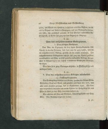 Von den aufgeschwemmten Gebirgsarten