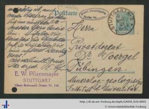 Postkarte vom 05.03.1921.
