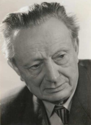 Porträt Ehm Welk : Porträt Ehm Welk (1884-1966; Schriftsteller, Journalist). Fotografie Januar 1956, Berlin, IV. Deutscher Schriftstellerkongreß. Dresden: Deutsche Fotothek