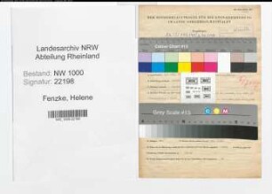 Entnazifizierung Helene Fenzke, geb. 27.08.1903 ()