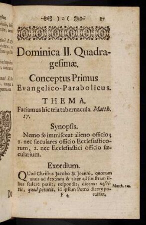 87-93, Conceptus Primus. Evangelico-Parabolicus.