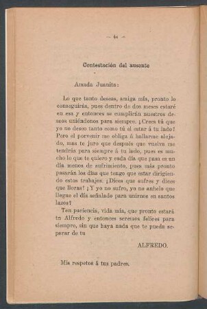 Contestación del ausente