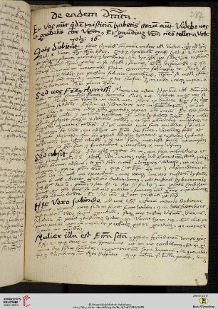 De eadem Dominica [Predigttext, Io 16,22]