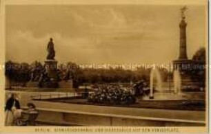 Bismarck-Denkmal und Siegessäule in Berlin