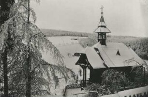 Altenberg-Rehefeld-Zaunhaus, Talstraße 1. Kapelle am Jagdschloss Rehefeld (1881)