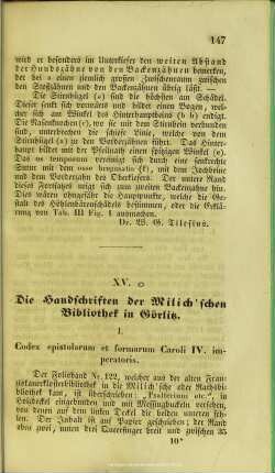 Die Handschriften der Milichs̐chen Bibliothek in Görlitz